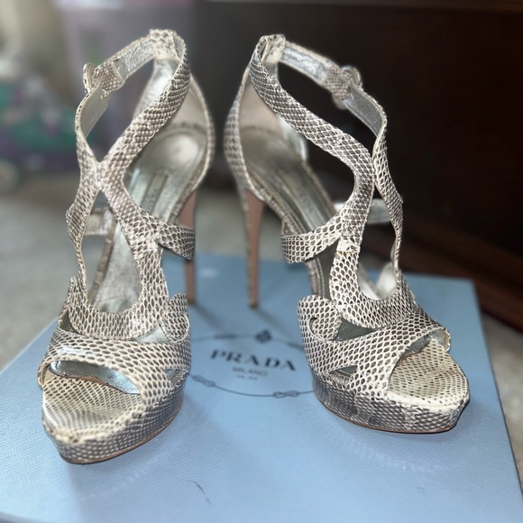 Prada snakeskin heels - Picture 6 of 6